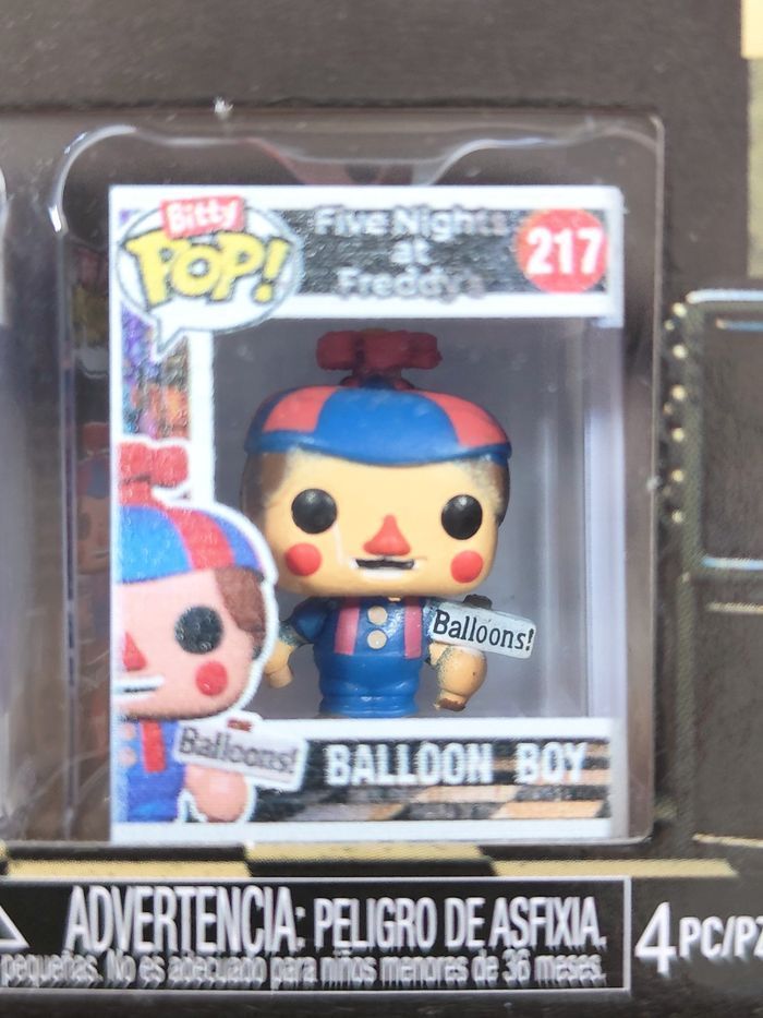 Boîte De 4 Bitty Pop! FNAF - Freddy Bonnie Balloon Boy + Mystery Pop! - photo numéro 4