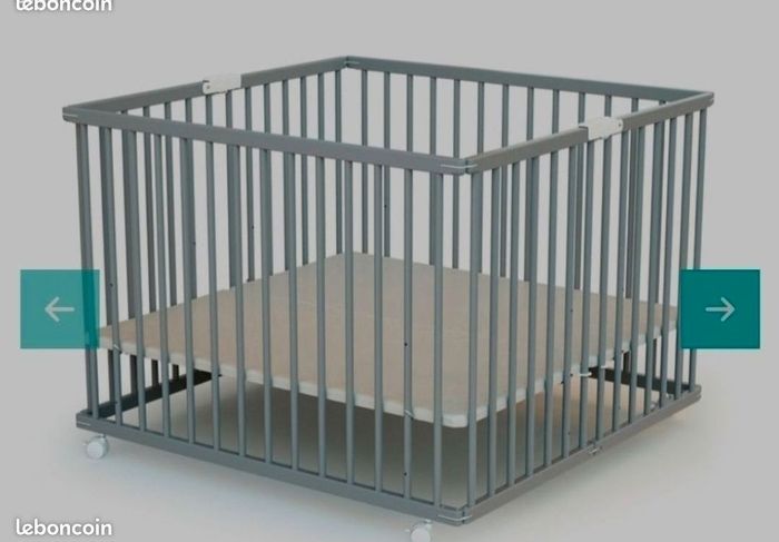 Parc pliant évolutif gris Hegoa BÉBÉ 9 - photo numéro 4