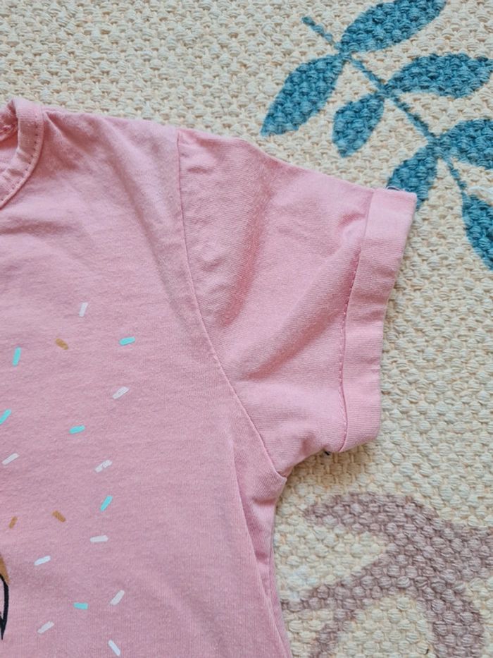 T shirt visage 18 mois rose miam - photo numéro 4