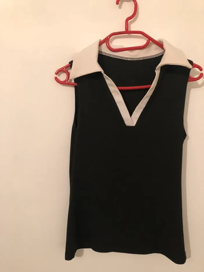 Haut sans manches col polo shein 36