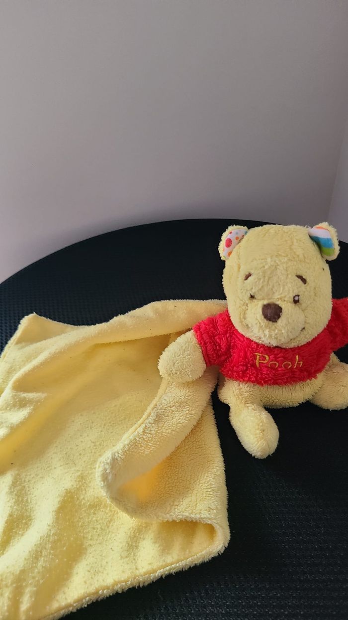 doudou winnie mouchoir - photo numéro 4