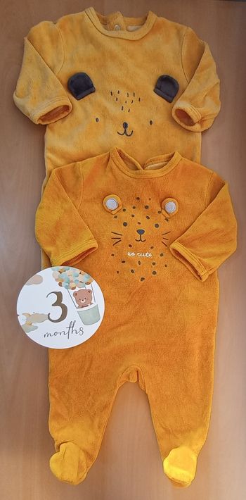 Pyjama bébé velours 