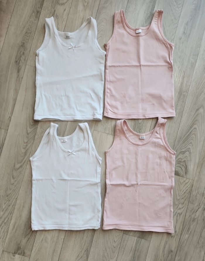 Débardeurs maillots de corps bretelles 4ans