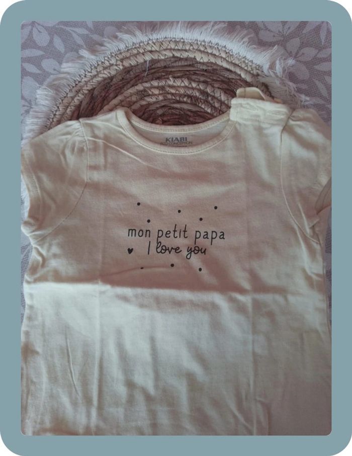 Tee shirt fille 9 mois Kiabi - photo numéro 2
