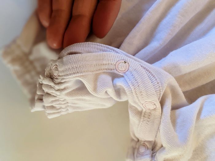 Barboteuse combishort combicourt Petit Bateau 18 mois 81 cm rose - photo numéro 3