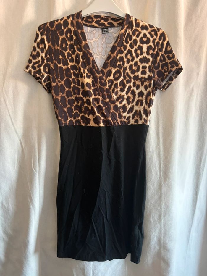 robe leopard shein