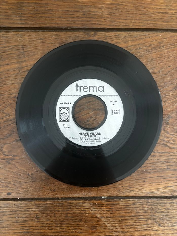 Vinyle 45 tours Hervé Vilard Reviens - photo numéro 3