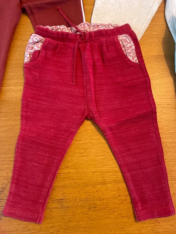 Pantalons souples fille 9-12 mois - photo numéro 4