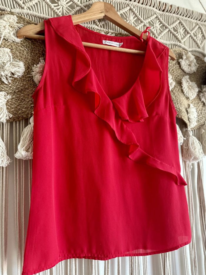 Petite blouse rouge taille 36 - photo numéro 2