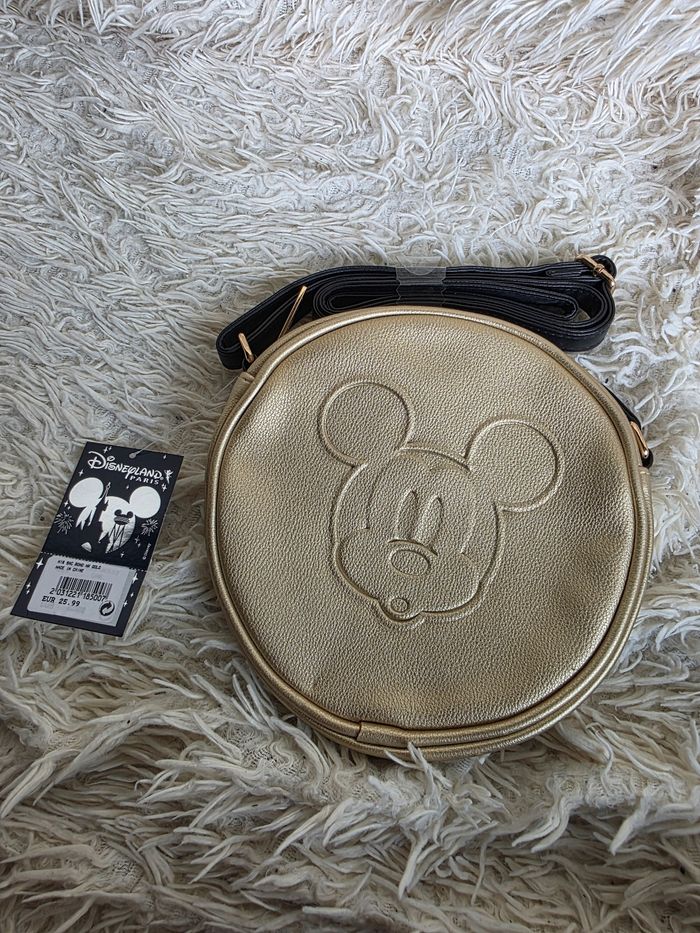 Sac bandoulière disney mickey doré disneyland paris