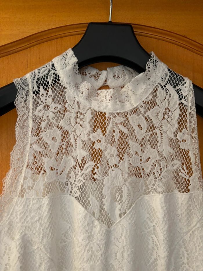Robe de mariée bohème ou cocktail blanche 42 - photo numéro 2