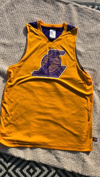 Maillot basket lackers adidas original neuf taille M