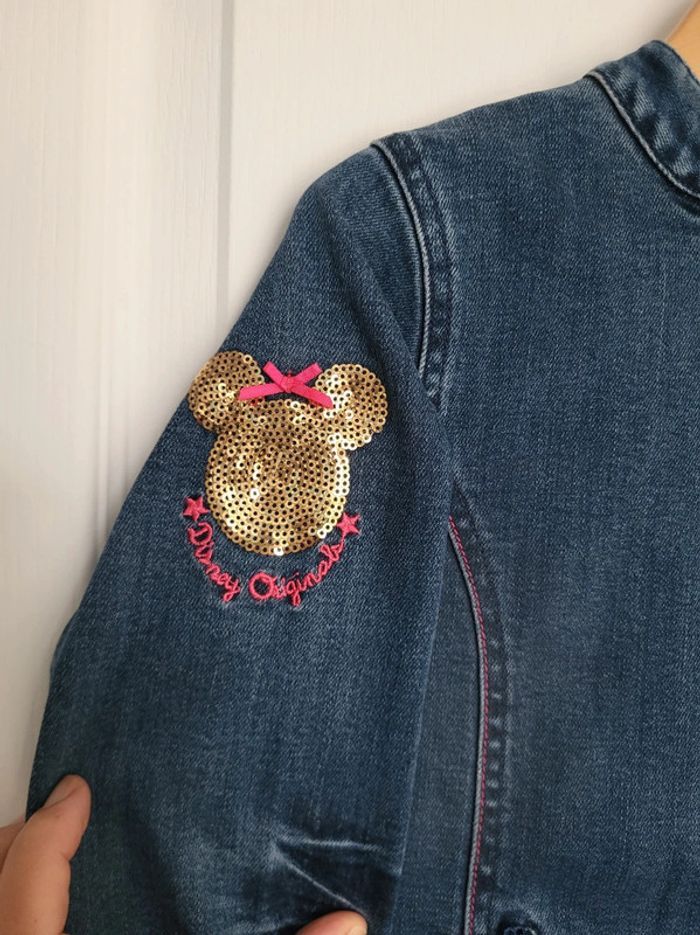 Veste en jean Minnie à sequins - photo numéro 3