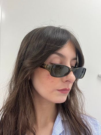 Lunette rectangulaire fine vintage 