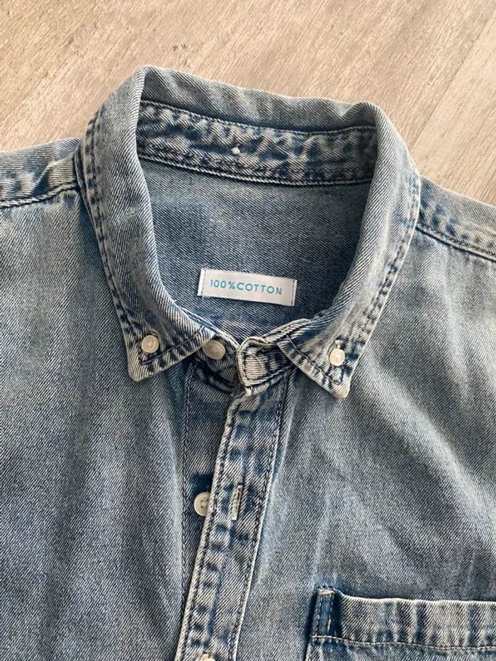 Chemise en jeans homme taille XL - photo numéro 2