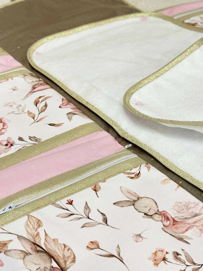 Tapis à langer nomade lapin rose - photo numéro 3