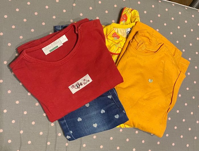Lot fille vêtements Tee shirt/pantalon/robes - photo numéro 2