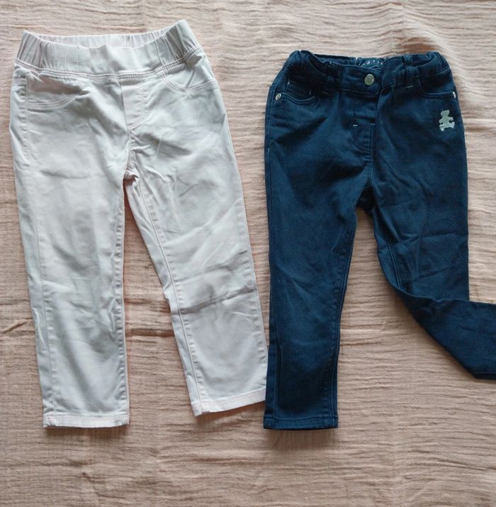 Lot de 2 pantalons fille 2 ans