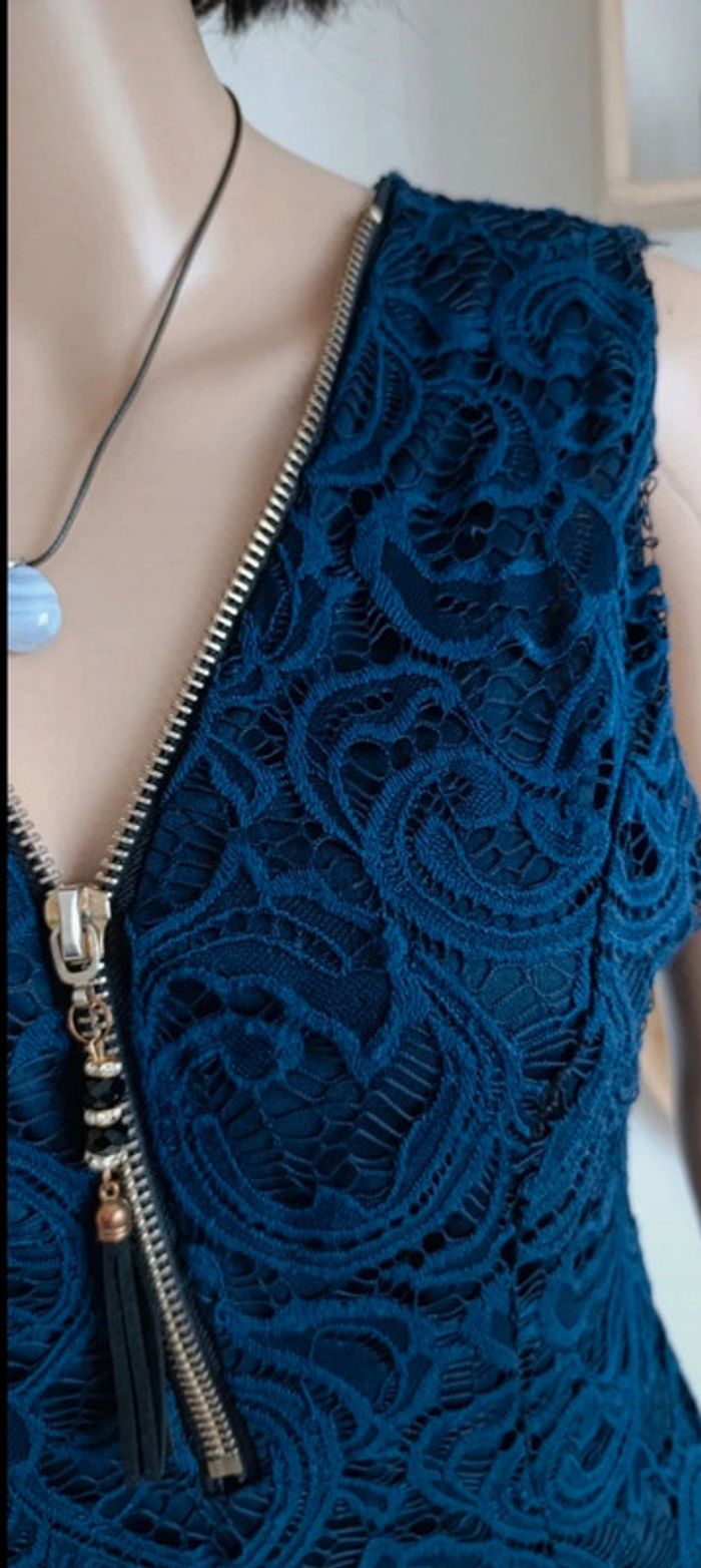 Robe bohème bleu taille S - magnifique - photo numéro 2