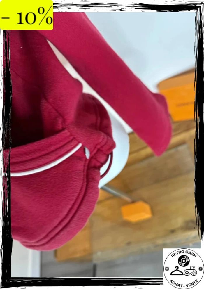 Polaire adidas vintage rouge taille 14 uk 42 f - photo numéro 7