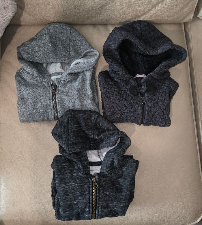 Lot veste à capuche