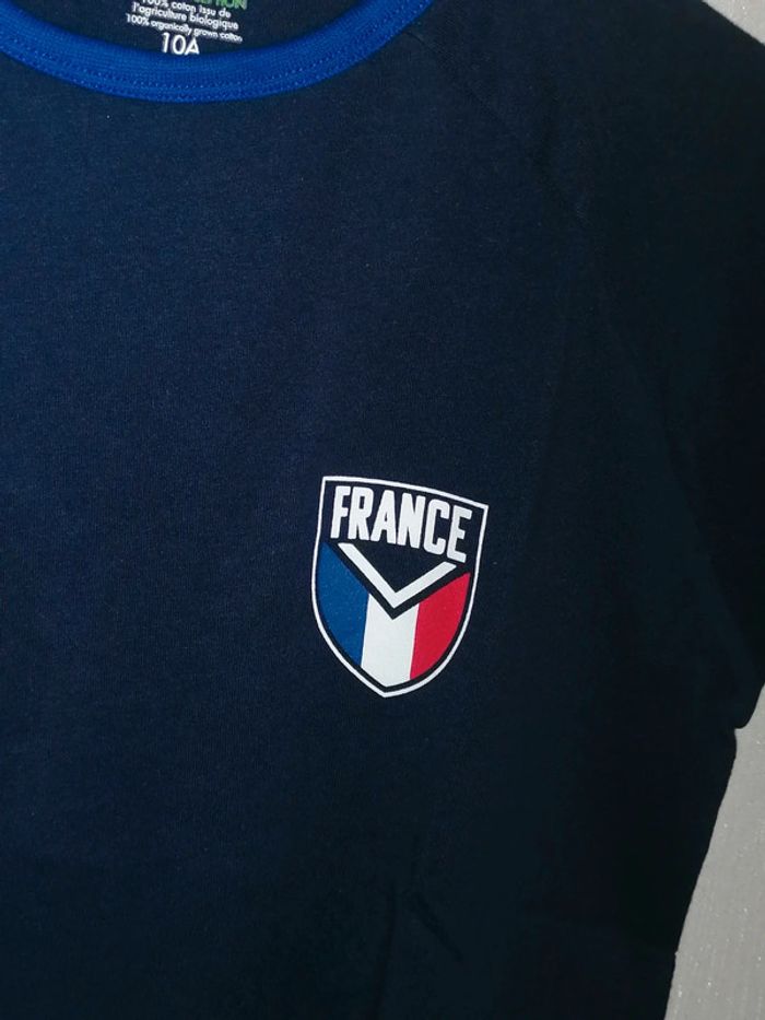 Tee-shirt 10ans marine France N10 - photo numéro 6