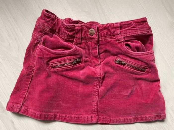 Jupe velours framboise Harsh TAO 4 ans