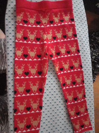 Legging taille 3/4ans 104cm primark noel