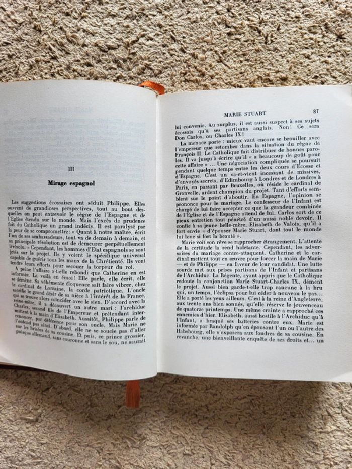 Beau livre ancien Marie Stuart de Humbert Zeller - Édition numéroté Club du Livre sélectionné 1948 - photo numéro 9