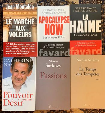 Lot livre politique prix neuf 130€ à saisir à 30€