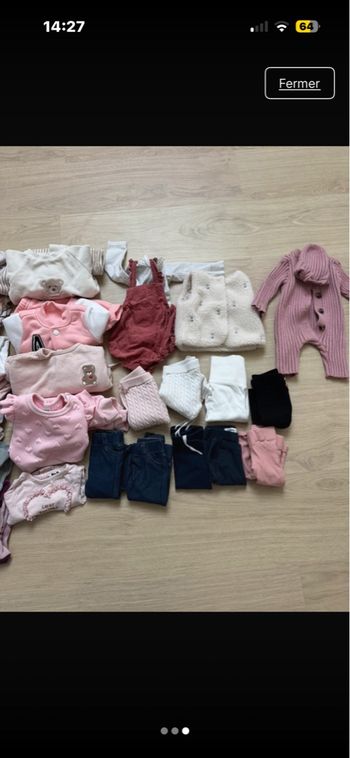 Lots vêtements bébé fille 