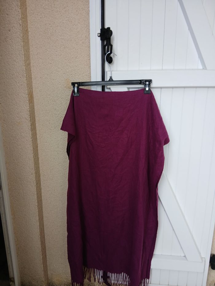 Écharpe large violette femmes - photo numéro 2