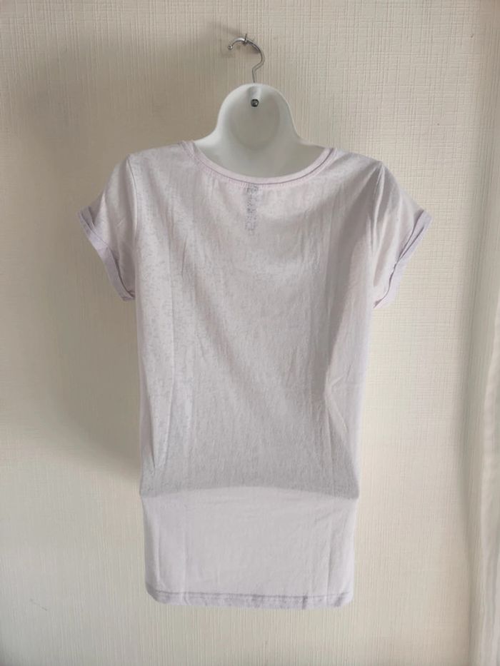 Tee-shirt blanc manches courtes avec poche poitrine - photo numéro 7