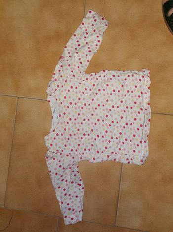 Tee shirt ml à pois 9mois