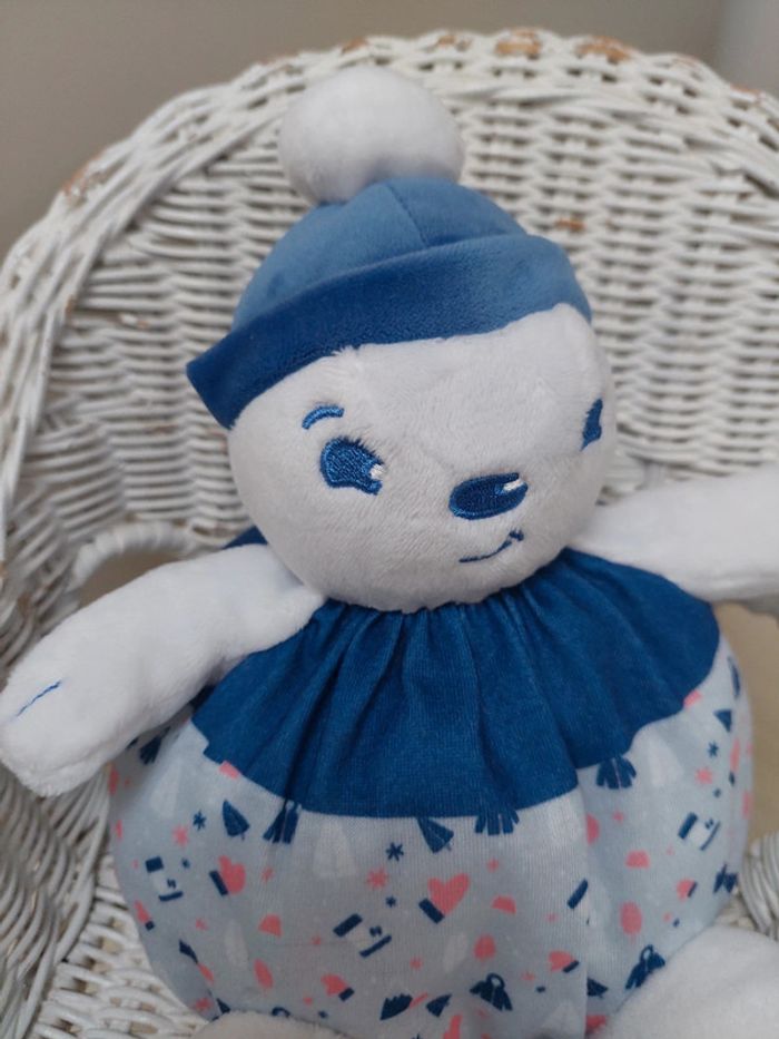 Uriage - doudou ours boule à bonnet - photo numéro 2