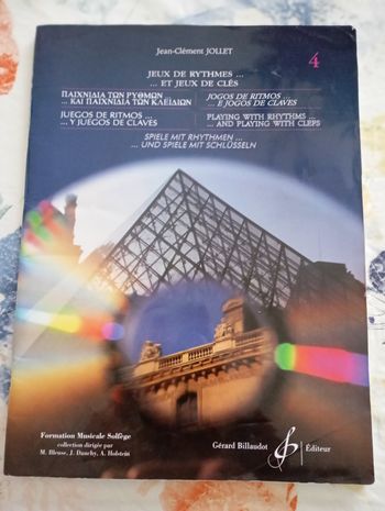Solfège jeux de rythmes et jeux de clés volume 4 de jean Clement jollet
