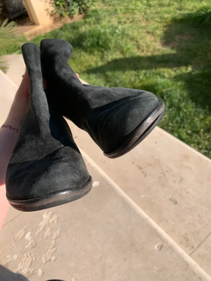 Bottines noires taille 37 Gabor en cuir véritable - photo numéro 12