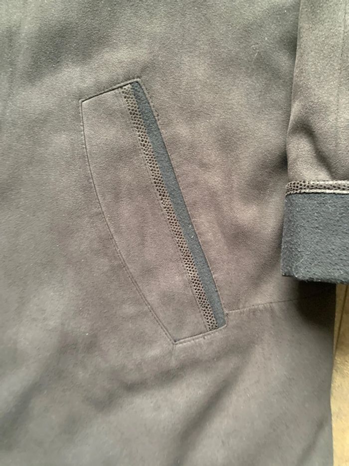 Manteau imitation daim noir - photo numéro 4