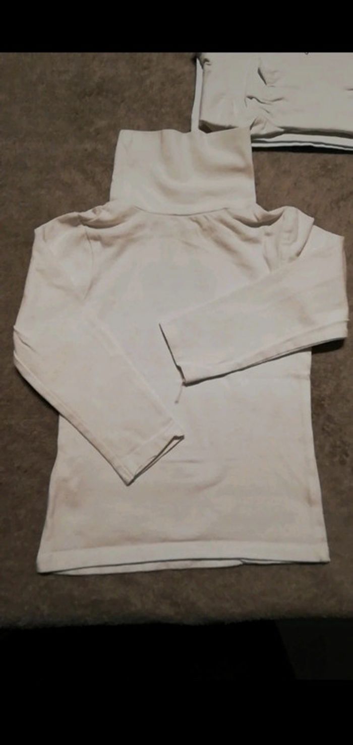 Sous pull blanc jungle 24 mois fille orchestra - photo numéro 3