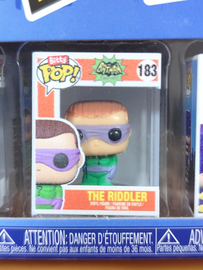 Boîte 4 Funko Bitty Pop! - DC Comics - Batman, The Riddler & Batgirl - photo numéro 3