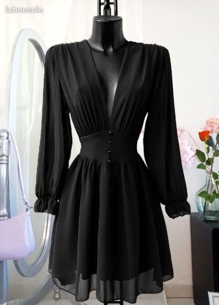 Robe midi noire