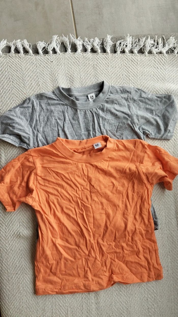 Lot de 2 tee-shirts enfant taille 2/4 ans - photo numéro 2