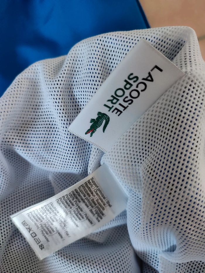 Ensemble de survêtement Tennis Lacoste SPORT bicolore à capuche - photo numéro 8