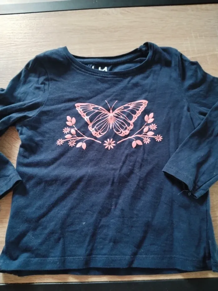 Tee shirt papillon 4 ans