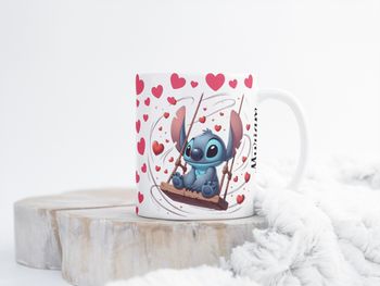 Mug stitch coeur love