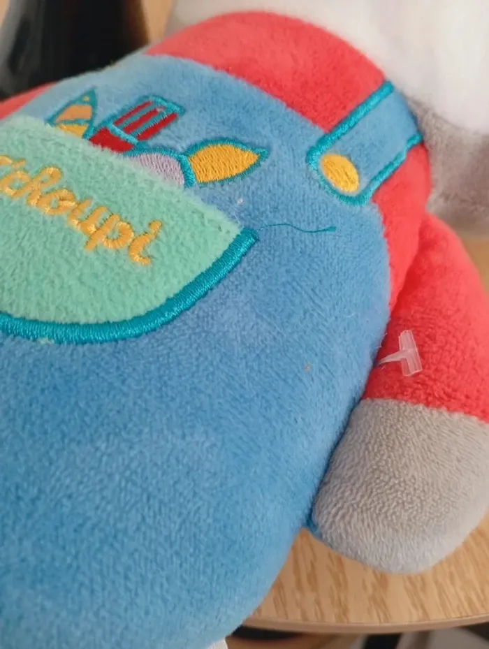 Peluche classique tchoupi plat 27cm super état - photo numéro 4