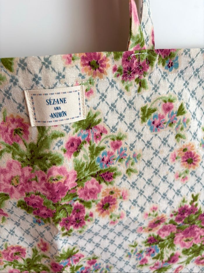 Totebag fleurs Sézane X Andion - photo numéro 3