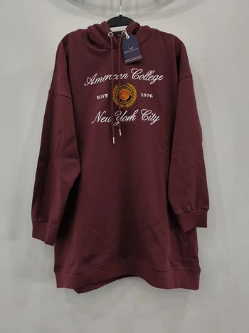 Robe sweat capuche american collège taille L neuve