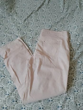 Pantalon rose pastel taille 44 1.2.3