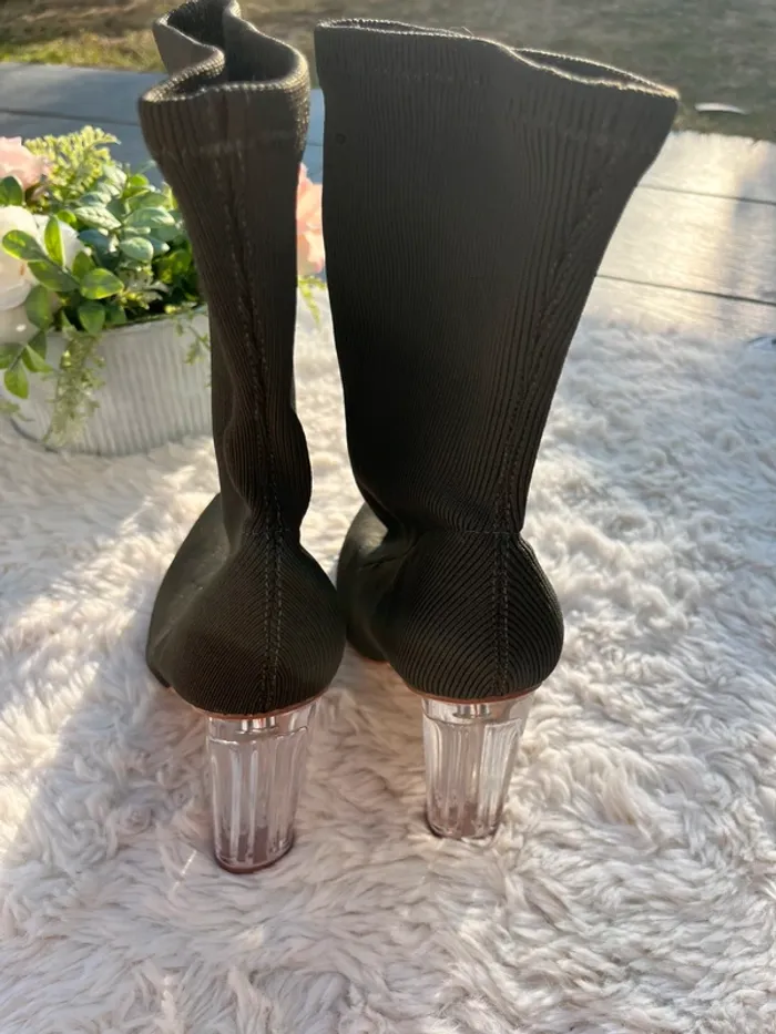 Bottine chaussette couleur olive 🫒 - photo numéro 6